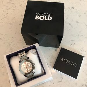 Movado Bold Ladies Two-Tone Midsize Chrono Watch